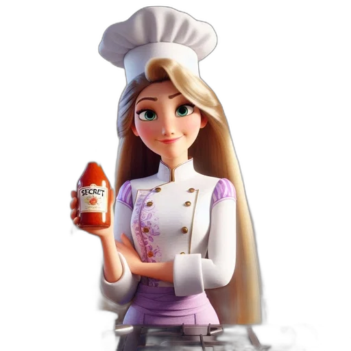 food, staff, dress, 3d render transparent PNG cut-out