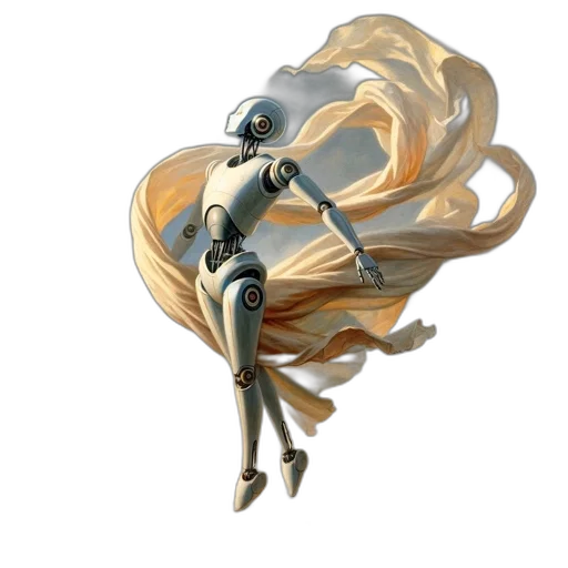 robot, creature, dragon, hair transparent PNG cut-out