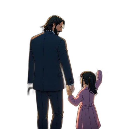 anime, concept art, watercolor, cartoon transparent PNG cut-out
