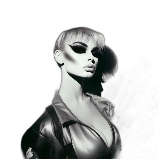 jacket, face, dress, robot transparent PNG cut-out