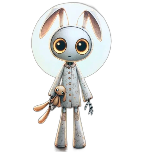 robot, staff, mask, 3d render transparent PNG cut-out