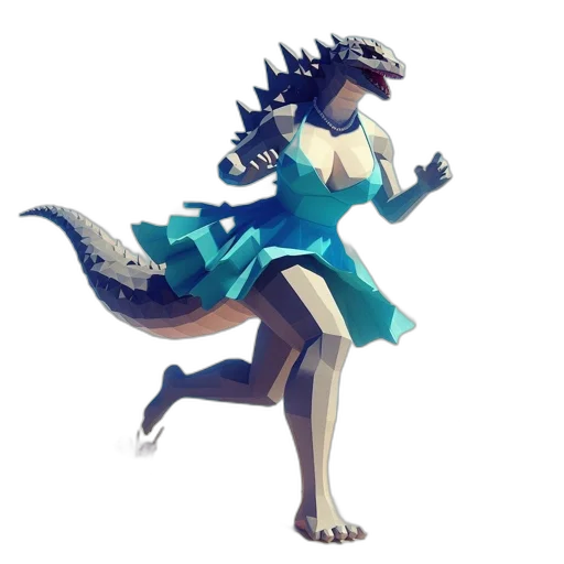 dragon, dress, creature, animal transparent PNG cut-out