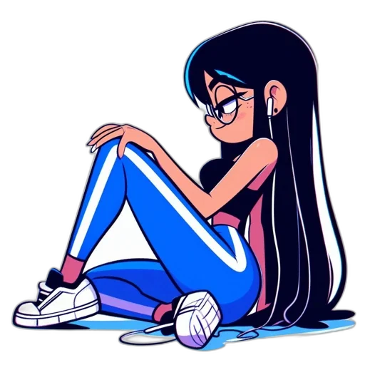 dress, shoes, hair, robot transparent PNG cut-out