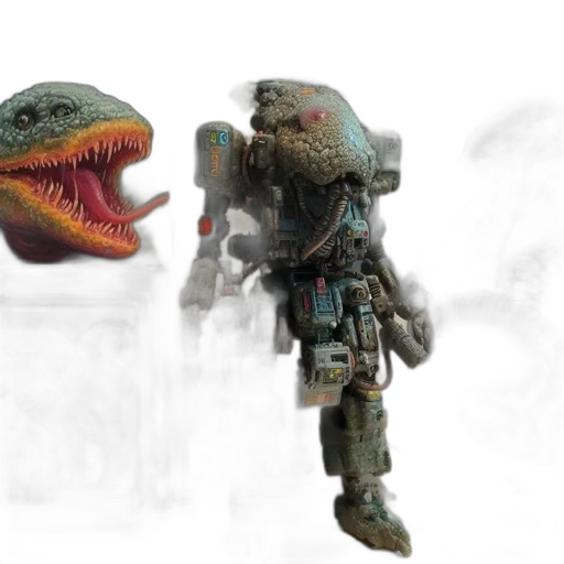 creature, robot, dragon, concept art transparent PNG cut-out