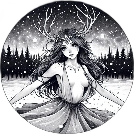 dress, fantasy art, concept art, pencil sketch transparent PNG cut-out