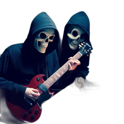 mask, jacket, weapon, creature transparent PNG cut-out