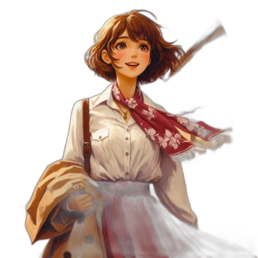staff, dress, weapon, concept art transparent PNG cut-out