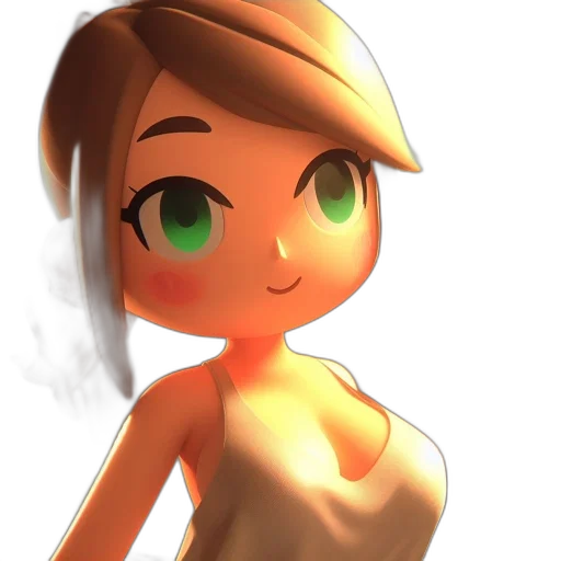dress, face, robot, staff transparent PNG cut-out