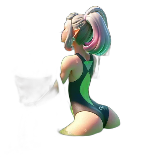dress, robot, hair, mask transparent PNG cut-out