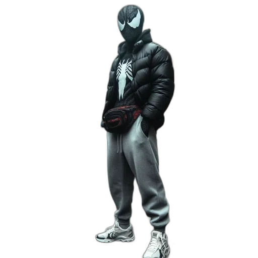 jacket, mask, weapon, concept art transparent PNG cut-out