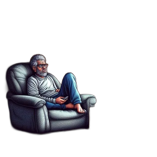 furniture, jacket, face, pixel art transparent PNG cut-out