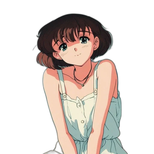 dress, flower, face, creature transparent PNG cut-out