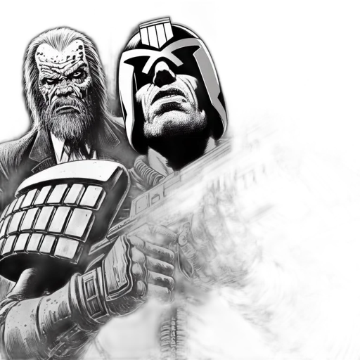 comic book art, concept art, fantasy art, photorealistic transparent PNG cut-out
