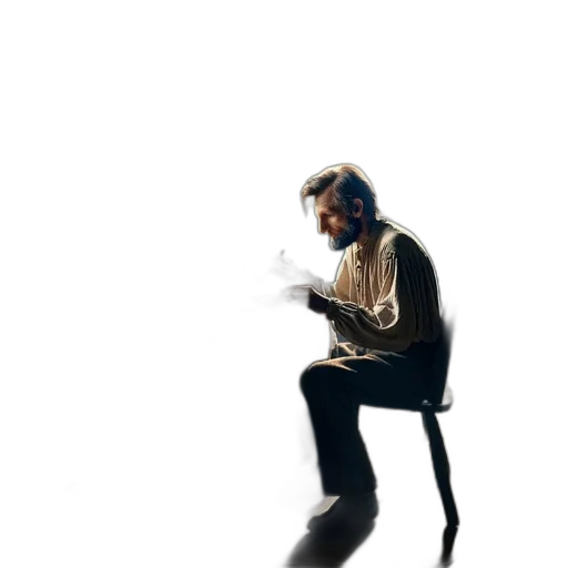 staff, furniture, jacket, hair transparent PNG cut-out
