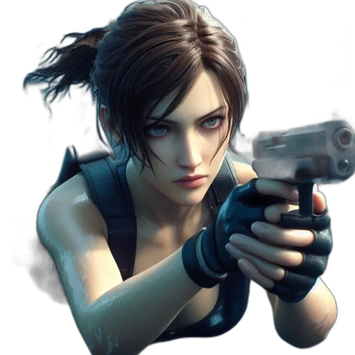 weapon, concept art, photorealistic, cyberpunk transparent PNG cut-out