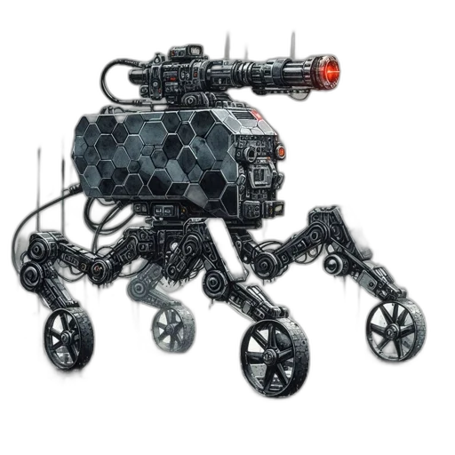 robot, weapon, creature, car transparent PNG cut-out