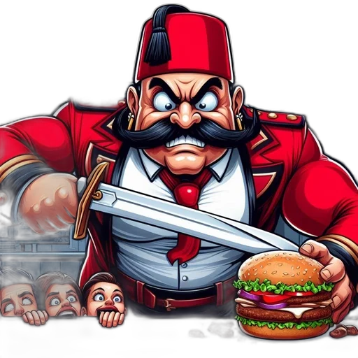 food, concept art, pixel art, comic book art transparent PNG cut-out