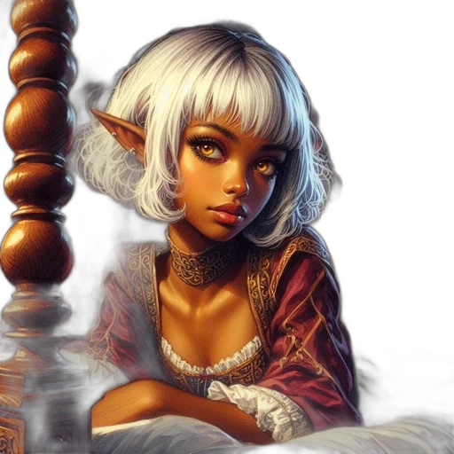 fantasy art, concept art, comic book art, photorealistic transparent PNG cut-out