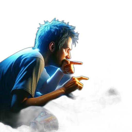 concept art, anime, photorealistic, comic book art transparent PNG cut-out