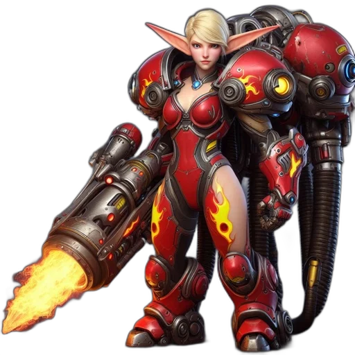 robot, weapon, sword, concept art transparent PNG cut-out