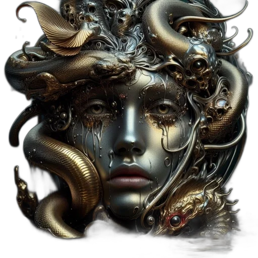 mask, face, crown, creature transparent PNG cut-out