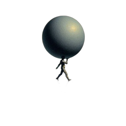 staff, umbrella, robot, creature transparent PNG cut-out