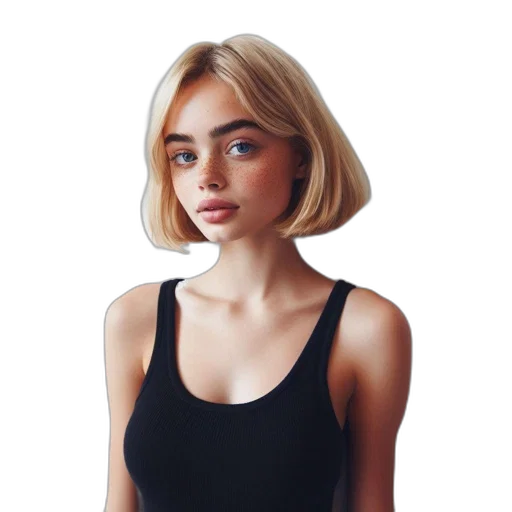 hair, face, dress, mask transparent PNG cut-out