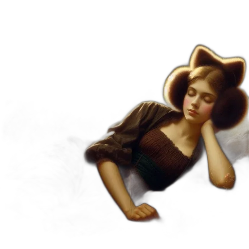 hat, staff, mask, creature transparent PNG cut-out