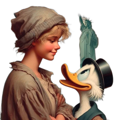 hat, oil painting, photorealistic, concept art transparent PNG cut-out