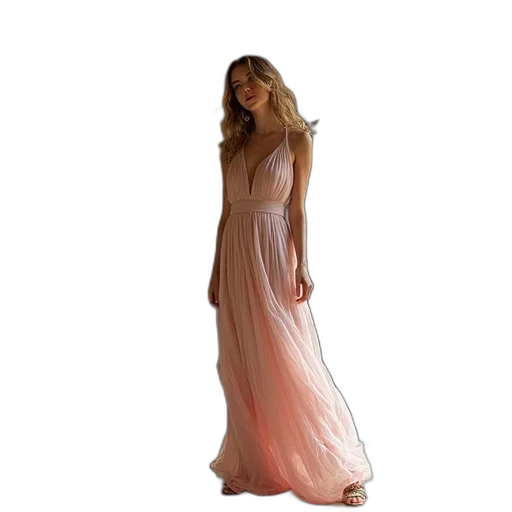 dress, photorealistic, concept art, pastel transparent PNG cut-out