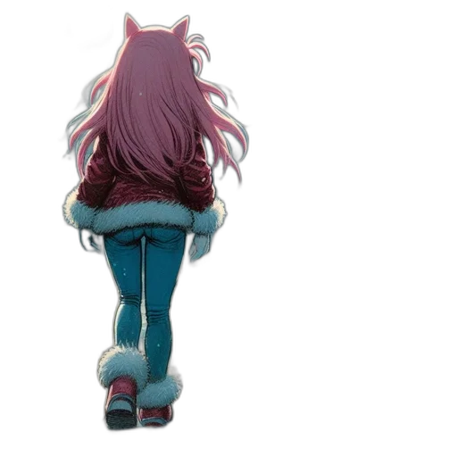 jacket, dress, robot, hair transparent PNG cut-out