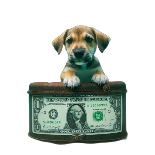 animal, puppy, peeks, out transparent PNG cut-out
