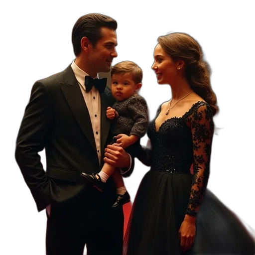 dress, person, his, family transparent PNG cut-out