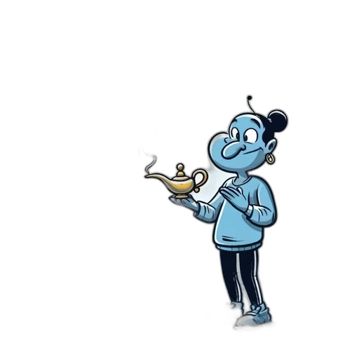 staff, food, jacket, robot transparent PNG cut-out