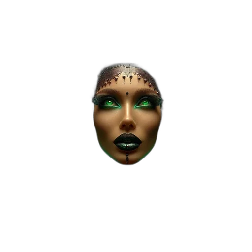 mask, face, jewelry, creature transparent PNG cut-out