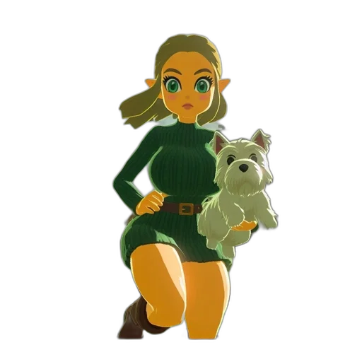 staff, dress, animal, creature transparent PNG cut-out