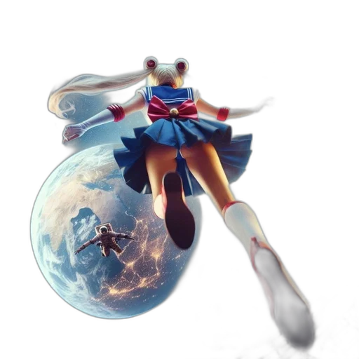 weapon, dress, staff, robot transparent PNG cut-out