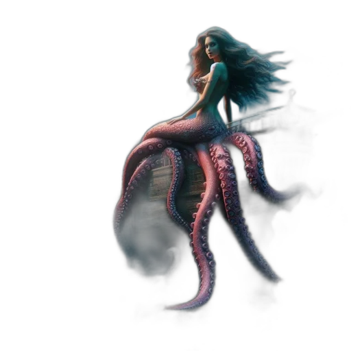 creature, hair, dragon, animal transparent PNG cut-out