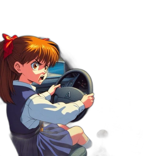 car, concept art, anime, pixel art transparent PNG cut-out