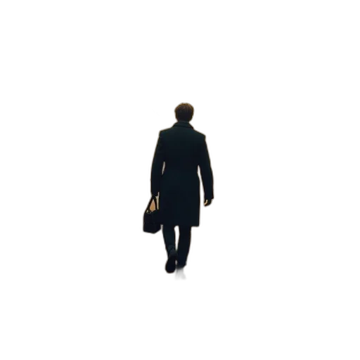 jacket, staff, umbrella, robot transparent PNG cut-out