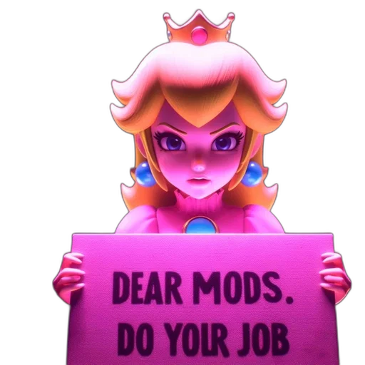 3d render, concept art, princess, peach transparent PNG cut-out