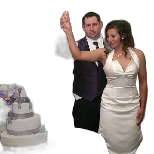 dress, bride, groom, cut transparent PNG cut-out