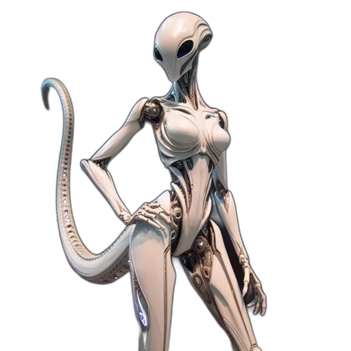 robot, creature, staff, animal transparent PNG cut-out