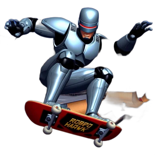 robot, concept art, 3d render, comic book art transparent PNG cut-out