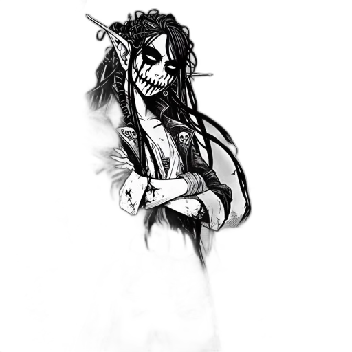 mask, staff, weapon, creature transparent PNG cut-out