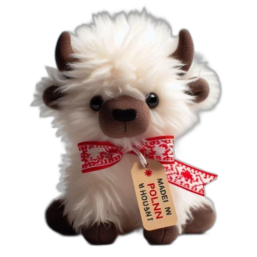 staff, 3d render, white, fluffy transparent PNG cut-out