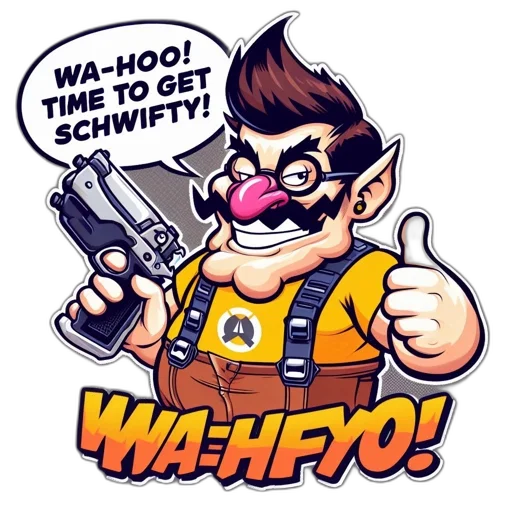 weapon, staff, cartoon, comic book art transparent PNG cut-out