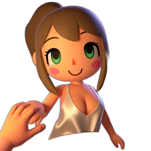 creature, dress, staff, robot transparent PNG cut-out