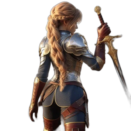 sword, staff, weapon, hair transparent PNG cut-out
