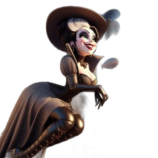hat, staff, dress, mask transparent PNG cut-out